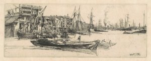 Almacenes del Támesis, 1859 de James Abbott McNeill Whistler