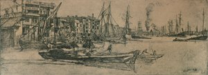 Almacenes del Támesis, 1859, 1904 de James Abbott McNeill Whistler