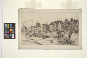 El "Adán y Eva", Viejo Chelsea (aguafuerte) de James Abbott McNeill Whistler