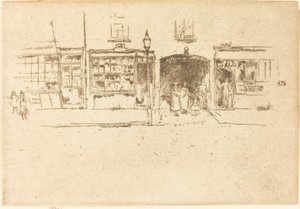 La Barbería, c. 1886-1888 de James Abbott McNeill Whistler