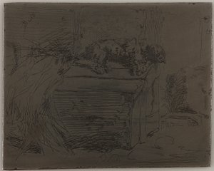 El Perro en la Perrera de James Abbott McNeill Whistler