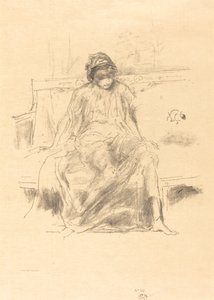 La Figura Drapada, Sentada, 1893 de James Abbott McNeill Whistler