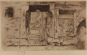 La tienda de pescado, Venecia, 1879-1880