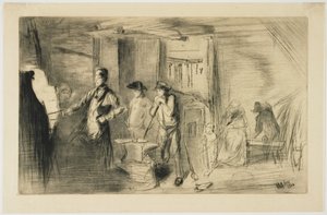 La fragua, de Dieciséis aguafuertes de escenas en el Támesis y otros temas de James Abbott McNeill Whistler