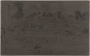 El paisaje con el caballo, 1859