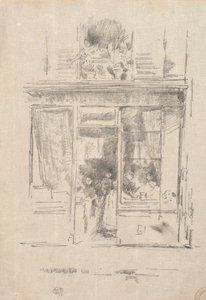 La Lavandera - La Blanchisseuse de la Place Dauphine de James Abbott McNeill Whistler