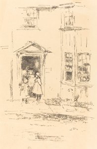 La pequeña puerta, Lyme Regis, 1895 de James Abbott McNeill Whistler