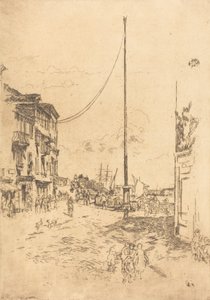 El pequeño mástil, 1880 de James Abbott McNeill Whistler