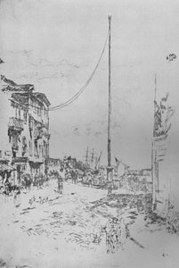 El pequeño mástil, c1880 de James Abbott McNeill Whistler