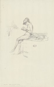 La pequeña modelo desnuda, leyendo de James Abbott McNeill Whistler