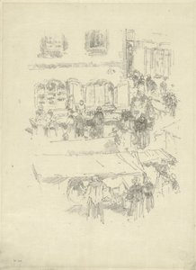 El Mercado-Plaza, Vitre de James Abbott McNeill Whistler