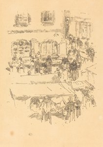 El Mercado, Vitré, 1893 de James Abbott McNeill Whistler