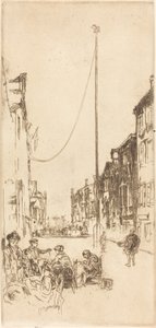 El mástil, 1879-1880 de James Abbott McNeill Whistler