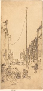 El mástil, 1879-1880 de James Abbott McNeill Whistler