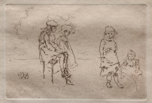 Los niños Menpes de James Abbott McNeill Whistler