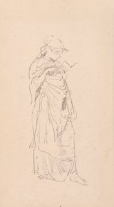 La novela - Chica leyendo, 1890 de James Abbott McNeill Whistler