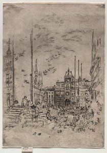 La Piazzetta, 1880 de James Abbott McNeill Whistler