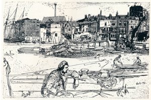 El Puerto de Londres, 1859, 1904 de James Abbott McNeill Whistler