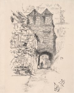La Casa del Sacerdote, Rouen, 1894 de James Abbott McNeill Whistler