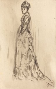 El vestido de seda, c. 1873 de James Abbott McNeill Whistler