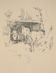 El Patio del Herrero de James Abbott McNeill Whistler