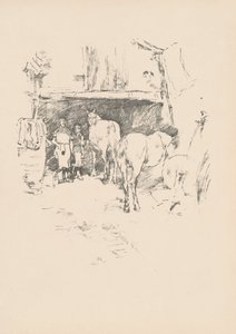 El patio del herrero, 1895 de James Abbott McNeill Whistler
