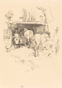 El patio del herrero, 1895 de James Abbott McNeill Whistler