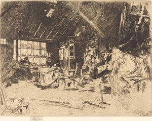 La herrería, c. 1880 de James Abbott McNeill Whistler