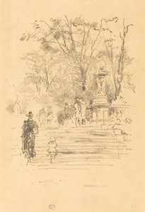 Los escalones, Luxemburgo, 1893 de James Abbott McNeill Whistler
