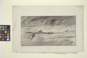 La tormenta (punta seca) de James Abbott McNeill Whistler