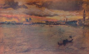 La tormenta, atardecer