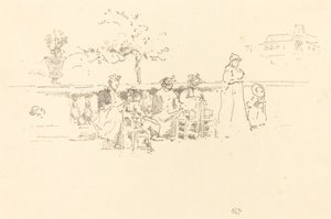 La Terraza, Luxemburgo, 1894 de James Abbott McNeill Whistler
