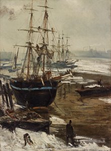 El Támesis en hielo de James Abbott McNeill Whistler
