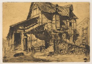 El edificio inseguro La vieja granja, 1858 de James Abbott McNeill Whistler