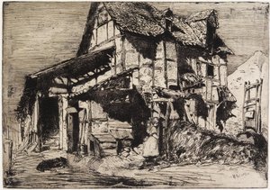 El inmueble inseguro de "Doce grabados de la naturaleza" de James Abbott McNeill Whistler