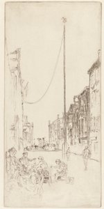 El Mástil Veneciano, 1879-1880 de James Abbott McNeill Whistler