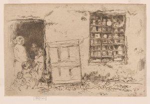 The Village Sweet Shop, c.1884-86 (aguafuerte; tinta sobre papel) de James Abbott McNeill Whistler