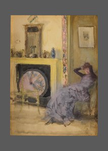 La habitación amarilla, c.1883-84 (acuarela y gouache sobre cartón) de James Abbott McNeill Whistler