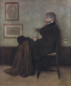 Retrato de Thomas Carlyle, Bibbys Annual, 1916-1917 de James Abbott McNeill Whistler