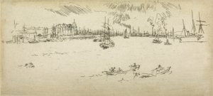 Tilbury, de un conjunto de doce grabados titulado La Revisión Naval, 1887