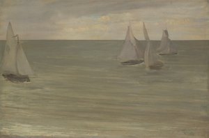 Trouville gris y verde, el mar plateado
