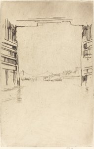 Bajo el viejo puente de Battersea, 1879