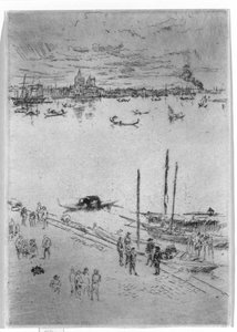 Venecia Vertical, 1879-80 de James Abbott McNeill Whistler