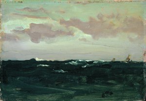 Violeta y Azul: Entre los Rodillos, c.1893 de James Abbott McNeill Whistler