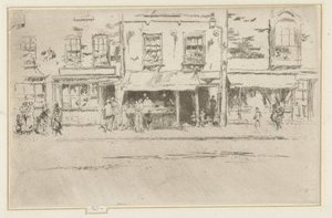 Viswinkel en Chelsea La pescadería, la concurrida Chelsea de James Abbott McNeill Whistler