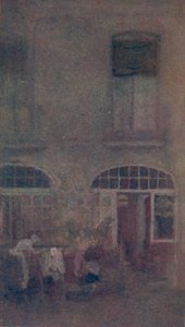 Blanco y Gris El Patio del Hotel Dieppe, 1885, 1904