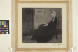 La madre de Whistler (tinta sobre papel)