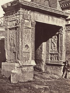 El Arco de Septimio Severo en el Velabro, llamado el Arco de los Orfebres