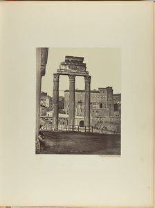 El Templo de Cástor y Pólux en el Foro Romano, también conocido como Templo de Minerva Calcídica