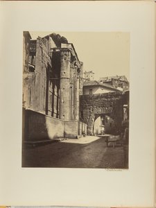 El Templo de Marte Ultor y la puerta del Foro de Augusto, hoy Arco de